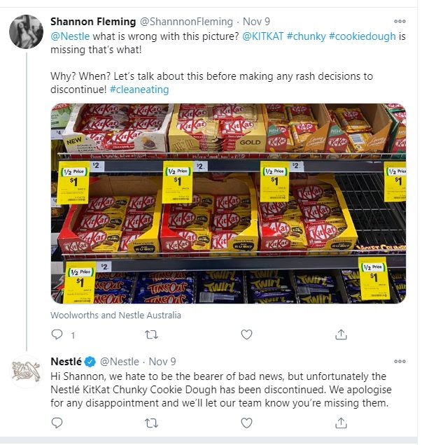 Nestle replies