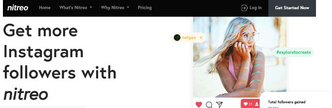 Instagram Growth tool Nitreo