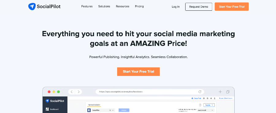 Pinterest Analytics tool SocialPilot